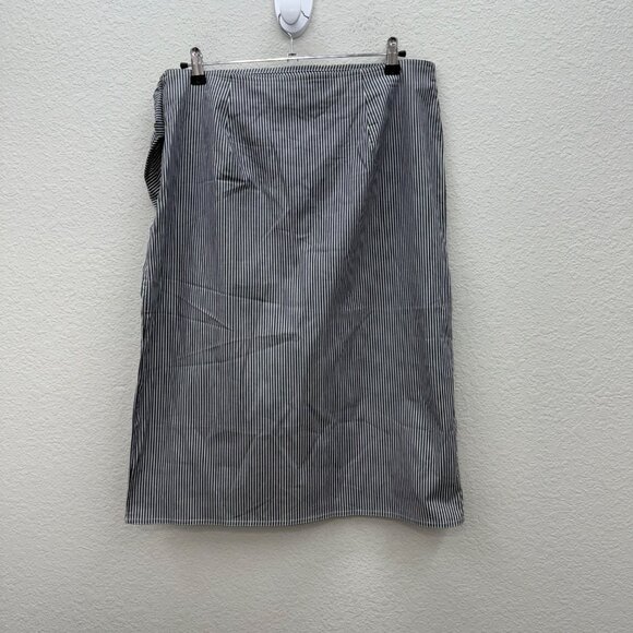 Chaps Summer Grp 3 Stripe Wrap Tie Skirt Womens size 14 NEW - Picture 7 of 9